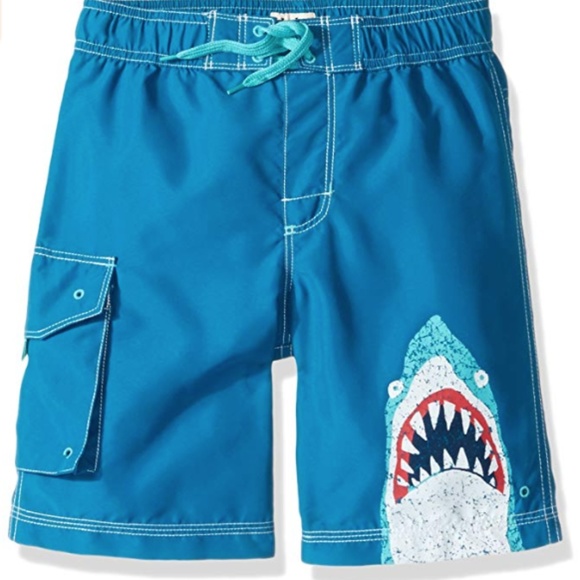 NWT Hatley Blue Shark Board Shorts - Picture 1 of 4